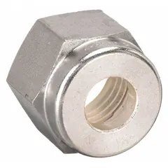 This compression fitting nut from the PARKER A-Lok(R) series is designed for 3/16 in OD tubing. Constructed of stainless steel, it is compatible with Swagelok brand fittings. Commonly used in instrumentation, hydraulic, and pneumatic systems to create leak-tight connections.
