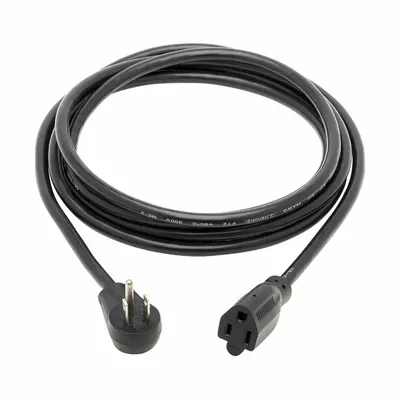 EATON TRIPP LITE Power Cord: 10 ft Lg, 3/14, 5-15P Plug, 5-15R Receptacle, SJT, PVC - Electronic Equipment Power Cords