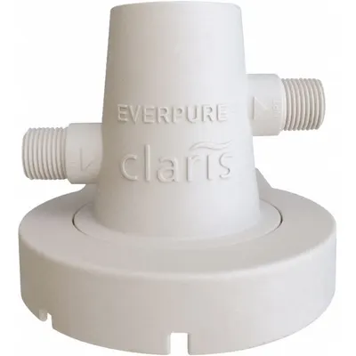 EVERPURE Water Filter Head, 3/8 in NPT, 5 1/4 in H x 3 7/8 in W - Appliance Water Filter Heads