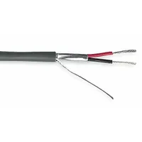 CAROL Communication Cable: 100 ft Cable Lg, 7 Strands, 22 AWG, Riser, Comm Cable, S-R PVC, Gray, PVC (MPN C0972A)