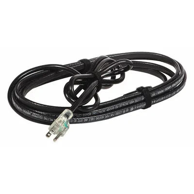 FROSTGUARD Electric Heating Cable: For Indoor/Outdoor, 12 ft Cable Lg, 120V AC - Pre-Assembled Electric Heating Cables