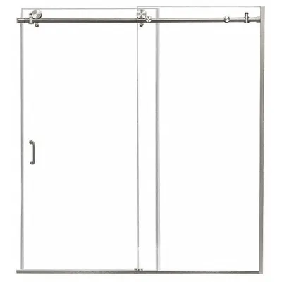 FOREMOST MRRL6062-CL-BN Frameless Sliding & Panel Shower Door - Sliding & Panel Shower Doors