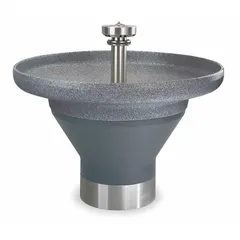 This BRADLEY wash fountain is a circular, sensor-operated unit with a Terreon® sink material in Empire Gray. It measures 54 inches overall width, features a standard drain, and serves eight stations. The design is ADA compliant, making it suitable for high-traffic commercial restrooms, schools, and healthcare facilities where hygiene and water conservation are priorities.