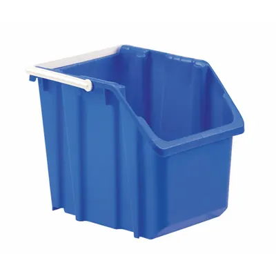 LEWISBINS NPL215 Blue Stacking and Nesting Tote - Colored Plastic Bins