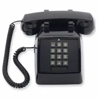 CETIS Telephone: Hospitality Phones, Std Room Phones, 2510D NOMW (BK), Volume Control, Indoor, Black