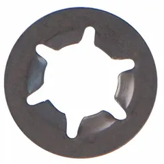 Pal nut used as a replacement part for bulk container trucks and tilt trucks. Secures components in material-handling equipment for transport and dumping of bulk loads.