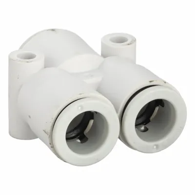 SMC KQ2U10-12A Push-Fit Wye Fitting - Polybutylene & Brass Tube Fittings