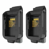 DEWALT Battery Holder: Battery Clips, For 60 V Battery Volt, DEWALT, 2 Batteries Held (MPN DWZB100)