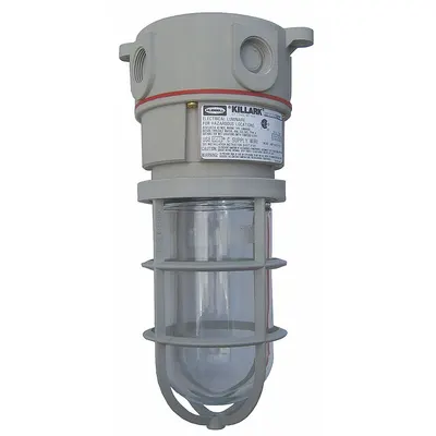 KILLARK Incandescent Light Fixture: 2,087 lm, T2B Temp Code, 150 W, 120/277V AC - Bulb-Dependent Jelly Jar Hazardous Location Lights