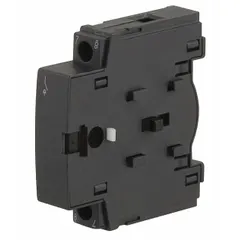 The SQUARE D MDS30P is an auxiliary contact designed for use with MD Motor Disconnect Switches. Rated for 30 A (AC), it provides additional switching capacity for control circuits in motor disconnect applications, enabling remote monitoring or interlocking in industrial machinery and panel builds.