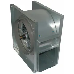Belt-drive blower without drive pack, featuring a 10 1/4 in wheel diameter. Rotation is counterclockwise when viewing the drive side. Used for industrial air movement, ventilation, and exhaust in manufacturing and commercial facilities.