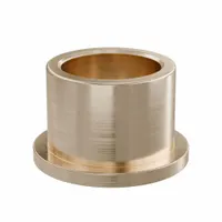 Flanged Sleeve Bearing: Bronze, SAE 841, 20 mm Bore, 26 mm OD, 20 mm Lg, -35°F to 300°F, 10 PK (MPN FFM2026-20B)