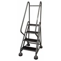 COTTERMAN Rolling Ladder: 3 ft Platform Ht, Partially Assembled, Steel, Wt-Actuated Auto-Lock (MPN ST-421 A2 C1 P5)