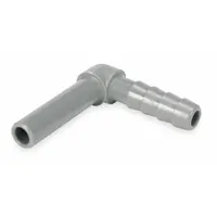 Barbed Fitting Elbow: 5/16 Size, Tube Stem x Barbed, Acetal, 10 PK (MPN PM290808S-PK10)