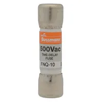 BUSSMANN Fuse: FNQ Series, Midget, Time-Delay, 7 A, 500 V AC, 13/32 in x 1 1/2 in, Non-Indicating (MPN FNQ-7)