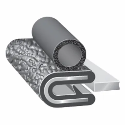 TRIM LOK Trim Seal: Rounded, 25 ft Overall Lg, PVC Outer, EPDM Bulb - General Purpose A- & D-Profile Edge Trim Seals