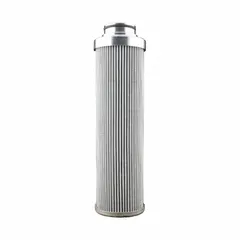 Replacement filter element for WPF Series hydraulic pressure line filters. Microglass media with 10-micron rating. Maximum flow 60 gpm, maximum pressure 7000 psi. Used in high-pressure hydraulic systems to remove contaminants from fluid.
