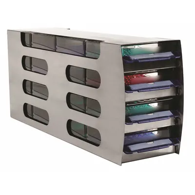 HEATHROW SCIENTIFIC Freezer Rack: 5 3/8 in Overall Lg, 22 3/8 in Overall Wd, Stainless Steel - Cold Storage Racks