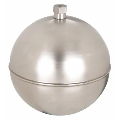 NAUGATUCK Stainless Steel Threaded Float, 3/8 in IPS External Thread - Stainless Steel Threaded Floats
