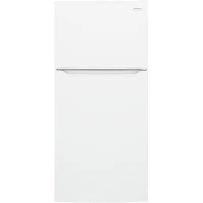 FRIGIDAIRE FFHT2045XW Top-Freezer Refrigerator, 66.375 in, White Glass, 20 cu ft - Top-Freezer Refrigerators