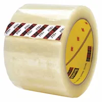 SCOTCH Carton Sealing Tape: 3.1 mil Tape Thick, 2 in x 1640 yd, 375+, 3 PK