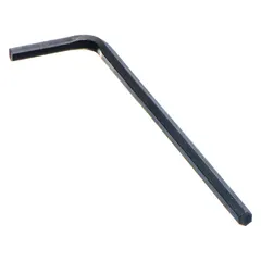 This 10-pack of L-shaped hex keys features a 1.3 mm metric tip size and short length for access in confined spaces. Made from alloy steel with a black oxide finish, these keys are used for tightening or loosening hex socket screws in precision assembly and machinery maintenance.