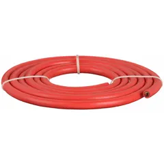 This cut-to-length jumper cable from WESTWARD features a 1-gauge wire and a red jacket. With a 120-inch length and 119 A maximum current, it is suited for jump-starting vehicles or transferring power between batteries in automotive, truck, and industrial equipment applications.