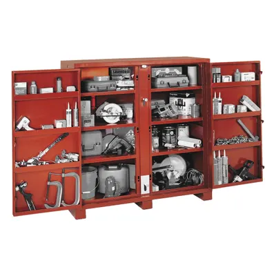 CRESCENT JOBOX Jobsite Cabinet: 30 1/4 in W x 60 1/8 in D x 60 3/4 in H - Jobsite Cabinets