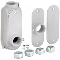 Conduit Outlet Body: Aluminum, 1 in Trade Size, LL Body, 3 cu in Body Capacity, Threaded Hub (MPN UCB0100)