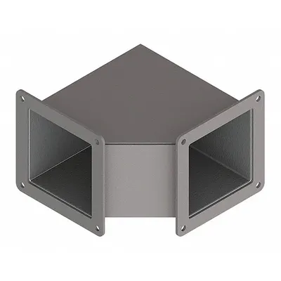 HOFFMAN 90 Degree Elbow for Dust-Tight Wireways - 90 Degree Elbows for Dust-Tight Wireways