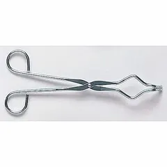 Crucible Tongs, 9 in Overall Length, Steel C1006/1008, Zinc Plated, 3/16 in Wire Size, 5/8 in Tip Length