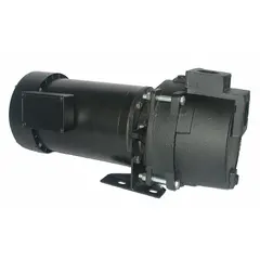 Self-priming sprinkler pump with TEFC motor enclosure for outdoor or dusty environments. Suitable for agricultural and commercial irrigation systems, moving water from ponds, tanks, or wells to sprinkler heads. Operates on 208-230/460V AC three-phase power with 75 psi shut-off pressure.
