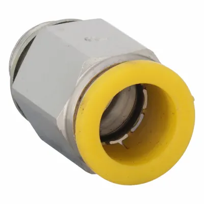PARKER 68PLP-12M-4G Nickel-Plated Brass Push-to-Connect x BSPP Tube Fitting - Nickel-Plated Brass Tube Fittings