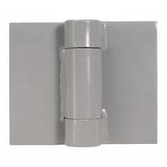 This full surface-mount butt hinge is constructed from steel with a leaf width of 2 1/2 inches. It features a concealed bearing for smooth operation and a non-removable pin. Commonly used for commercial or industrial door applications where security and durability are required.