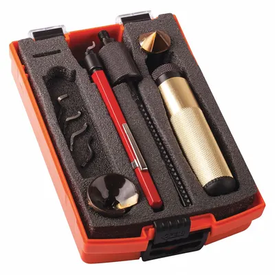 SHAVIV Classic Aluminum Handle Deburring Tool Kit, 154-00052 - Hand Deburring & Chamfering Tool Kits