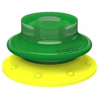 PIAB Vacuum Pad: Plain Pad without Adapter, 16 mm Pad Dia, Polyurethane, Green, 18.54 mm Pad Ht, 60A (MPN B25XP.4E)