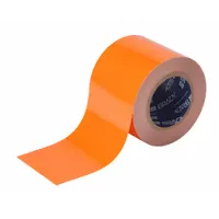 Floor Marking Tape: Gen Purpose, Solid, Orange, 4 in x 100 ft, 8 mil Tape Thick, Brady® ToughStripe® (MPN 104376)