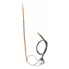 Manual limit switch for HVACR systems. Used to manually reset safety limits, interrupting power to prevent overheating or overpressure conditions. Suitable for replacement in heating, ventilation, air conditioning, and refrigeration equipment.