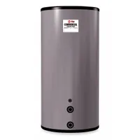 Hot water storage tank for water heater systems, with a 115-gallon capacity. Features a ceramic tank lining material. Tank height is 59.25 inches, tank diameter is 28.25 inches. Connection is 2-inch NPT