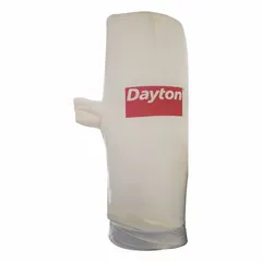 This Dayton filter bag is an upper replacement bag for use with compatible Dayton dust collector models. It captures fine wood dust and debris in woodworking environments, helping maintain air quality.