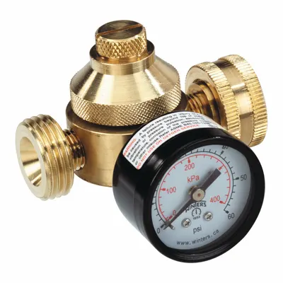 Watts Pressure Regulator: FGHT x MGHT, 3/4 in Pipe Size, Brass, 10 psi to 60 psi - Standard Capacity Water Pressure Regulators