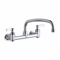 ELKAY Handle-Operated Faucet: Elkay®, Brass, Centerset, Wall, 2 Mounting Holes, 1.5 gpm Flow Rate (MPN LK940AT12L2H)