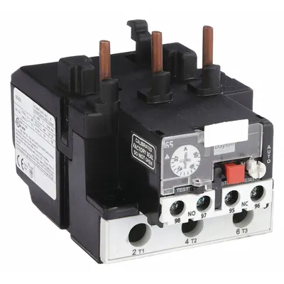 Dayton Overload Relay: Thermal Protection, 3 Poles, 1NO/1NC, Phase Loss Sensitivity - IEC Thermal Overload Relays