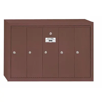 SALSBURY INDUSTRIES Mailbox: 4B+, 5 Doors, Vertical, 19 in H x 29 3/4 in W x 7 1/2 in D, Surface Mounting - Multi-Unit Mailboxes
