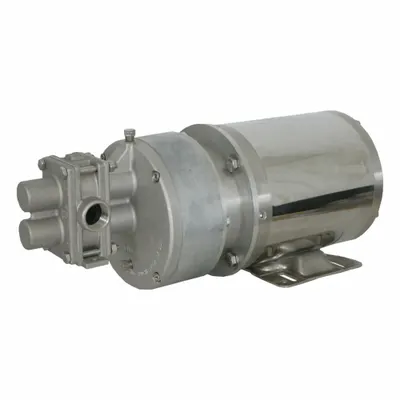 PULSAFEEDER Rotary Gear Pump Head: Magnetic Drive, 316 Stainless Steel, 1/4" FNPT, Metal Alloy - Mag-Drive Gear Pump Heads