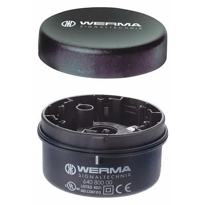 WERMA Terminal Element: Tower Light Mount, For KombiSIGN 71, 1 7/16 in Overall Ht - Terminals for Modular Tower Lights