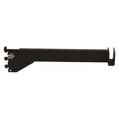 ECONOCO Rectangular Tubing Bracket: Single, 1 in Slot Spacing, 1/2 in Slot Lg - Tubing Brackets for Slotted-Standard Shelving