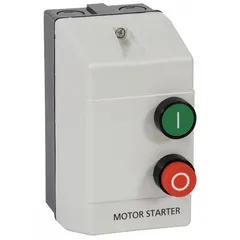 NEMA Type 12 enclosure designed to house and protect IEC motor starter components. Compatible with Dayton IEC contactors and series. Suitable for industrial environments where dust, dirt, and non-corrosive liquids are present.