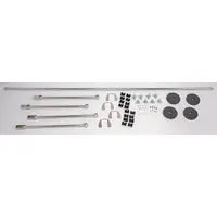 METRO Stationary End Unit Kit: 24 in Overall Wd, Metro Top-Track (MPN TTE24C)