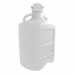 APPROVED VENDOR 79.5 L Dual-Handle Rectangular Plastic Carboy with 120 mm Screw Cap